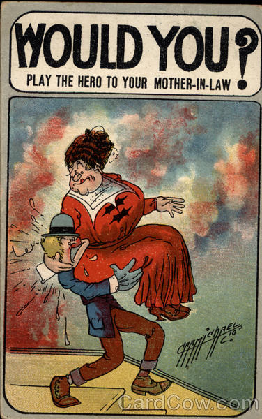 Would you play the hero to your mother-in-law? Carmichael