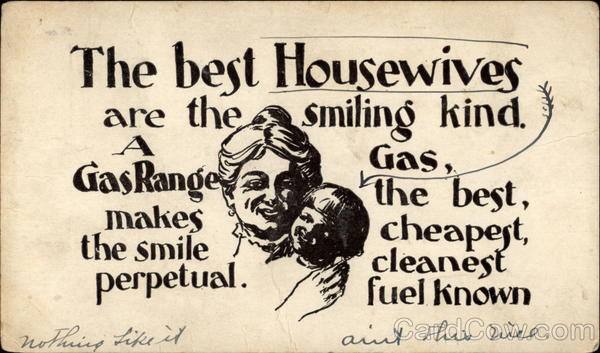 Advertisement for Gas Range Advertising