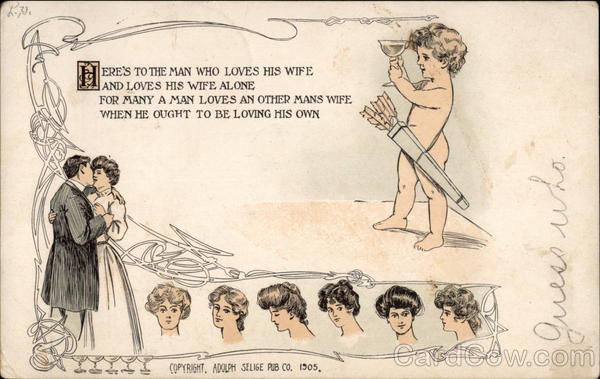 Valentine's Day card Cupid