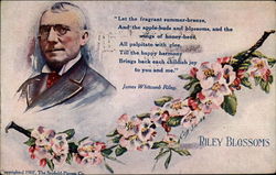 Riley Blossoms poem Poems & Poets Postcard Postcard