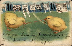 Just a line Postcard