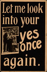 Let me look into your eyes once again Postcard