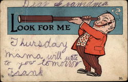 Look for me Postcard