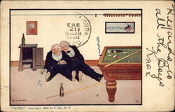 Froze Billiards Postcard Postcard