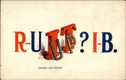 R-U IT UP ? I-B Puzzles Postcard Postcard