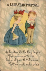 Leap Year Proposal Postcard