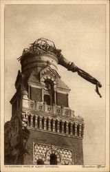 The suspended image of Albert Cathedral Postcard
