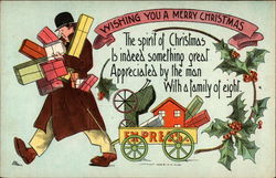 Wishing You a Merry Christmas Postcard