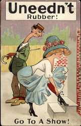 Uneedn't rubber! Postcard