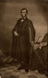 Abraham Lincoln, standing Postcard