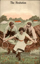 Hesitation Threesomes Postcard Postcard