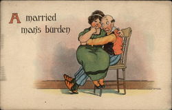 A Married Man's Burden Couples Postcard Postcard