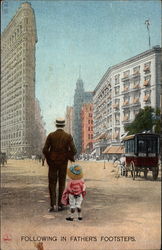 Following in Father's Footsteps Postcard