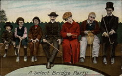 A select bridge party Postcard