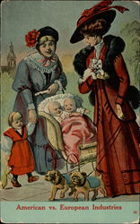 American and European "mothers" Postcard