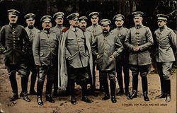 General Von Kluck and his Staff Postcard