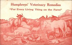 Humphreys' Veterinary Remedies Postcard