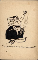 "Tis Better to Give than to Receive!" Postcard