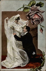 Bride and Groom Postcard