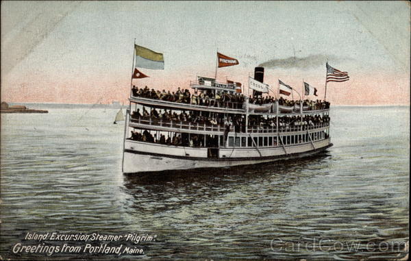 Island Excursion Steamer Pilgrim Portland Maine