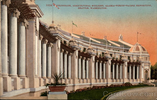 Colonnade, Agricultural Building, Alaksa-Yukon-Pacific Exposition Seattle Washington