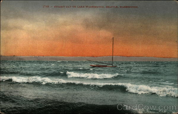 Stormy Day on Lake Washington Seattle