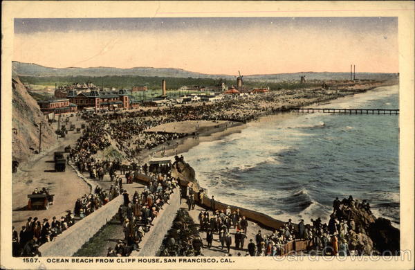 Ocean Beach From Cliff House San Francisco California