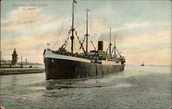 Norddeutscher Lloyd D. Rhein Steamers