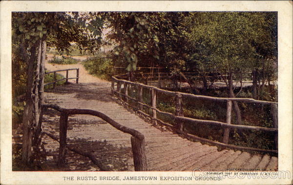 The Rustic Bridge, Jamestown Exposition Grounds Norfolk Virginia