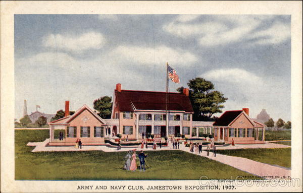 Army and Navy Club Jamestown Virginia 1907 Jamestown Exposition
