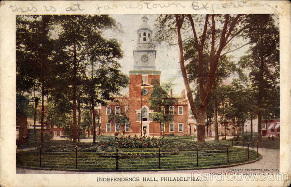 Independence Hall Philadelphia Pennsylvania 1907 Jamestown Exposition