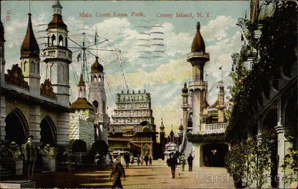 Main Court Luna Park Coney Island New York
