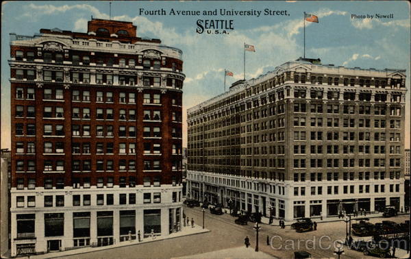 Fourth Avenue and University Street Seattle Washington
