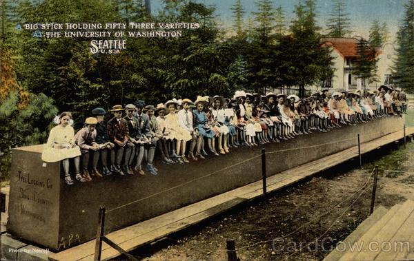 A big stick holding fifty-three varieties at the University of Washington Seattle