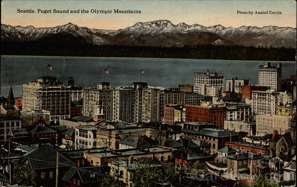 Seattle, Puget Sound, and the Olympic Mountains Washington