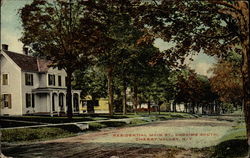 Residential Main St., Looking South Cherry Valley, NY Postcard Postcard