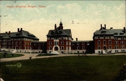 Insane Hospital Bangor, ME Postcard Postcard