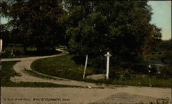 A Turn in the Road West Bridgewater, MA Postcard Postcard