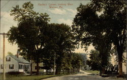 Hauley's Corner, Looking West Postcard
