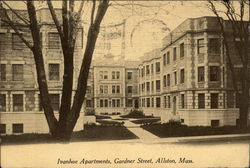 Ivanhoe Apartments, Gardner Street Allston, MA Postcard Postcard