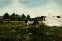 Battery at Practice, Brockton Rifle Range Postcard