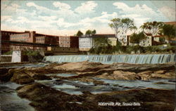 Ticonic Falls Waterville, ME Postcard Postcard
