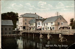 The Bridge Warren, ME Postcard Postcard