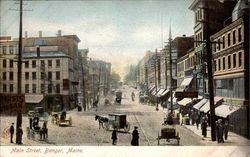 Main Street, Bangor Postcard
