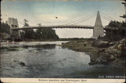 Old Chain Bridge Postcard