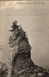 Siwash Rock, Stanley Park Postcard
