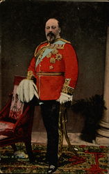 Man in Old Military Uniform Postcard