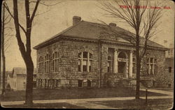 Public Library Hudson, MI Postcard Postcard