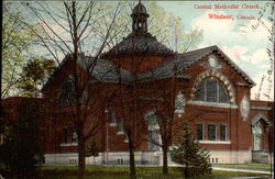 Central Methodist Church Postcard