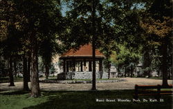 Huntley Park Band Stand DeKalb, IL Postcard Postcard
